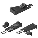 Wamovo Ausgleichskeil mit Unterlegkeil schwarz Set, bis 5.000 kg pro Achse