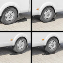 Wamovo Ausgleichskeil mit Unterlegkeil schwarz Set, bis 5.000 kg pro Achse