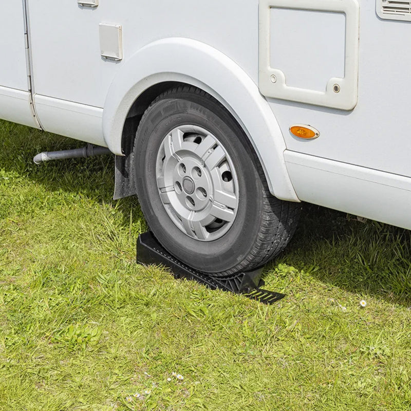 Wamovo Ausgleichskeil mit Unterlegkeil schwarz Set, bis 5.000 kg pro Achse