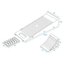 Wamovo Ausgleichskeil mit Unterlegkeil schwarz Set, bis 5.000 kg pro Achse