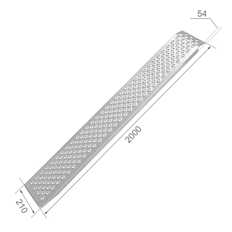 Auffahrrampe Alu 200x21cm 200Kg belastbar Auffahrrampe Verladerampe