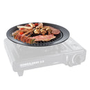 Grill Aufsatzplatte für Gaskocher