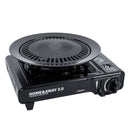 Grill Aufsatzplatte für Gaskocher