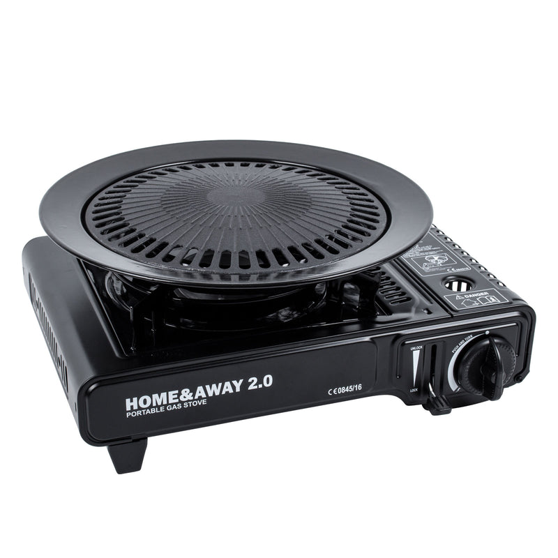 Grill Aufsatzplatte für Gaskocher