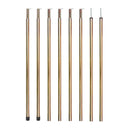 Aufstellstangen Sonnensegel 2er Set 200 cm 4 Teilig Stahl inkl Leinen & Heringe