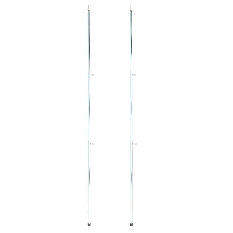 Aufstellstange für Sonnensegel 204 cm 3-geteilt stahlverzinkt