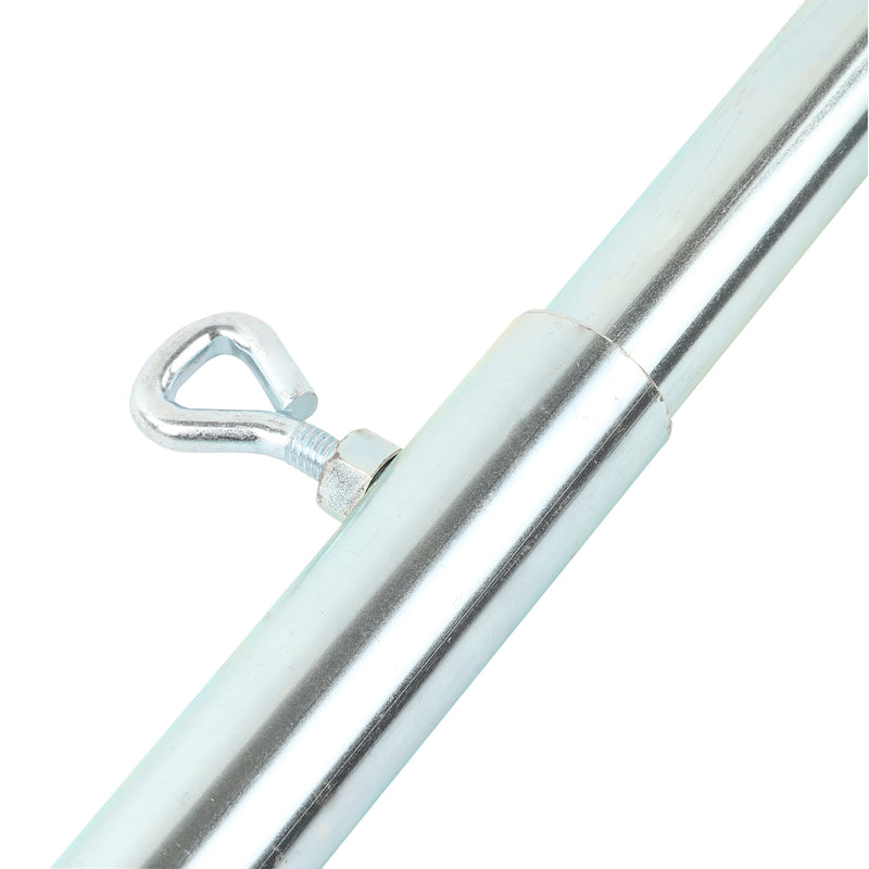 2er Set Aufstellstangen Sonnensegel 204 cm 3 Teilig Stahl verzinkt