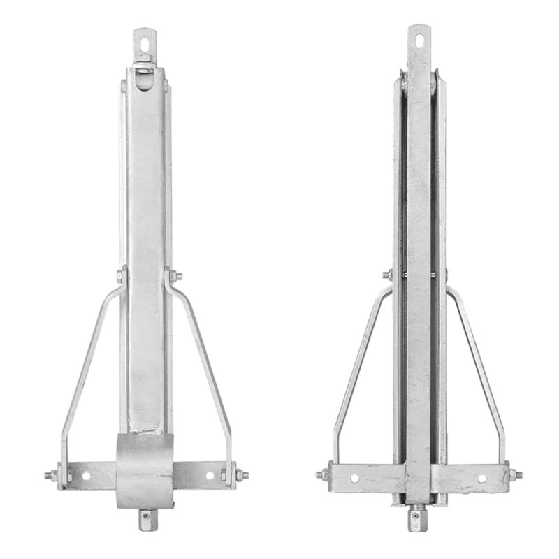 2x Universelle Ausdrehstütze bis 1000 Kg Stütze 460x195x440mm Kurbelstütze