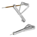 4x Ausdrehstütze 800kg Traglast Stützfuß Stahl verzinkt für Wohnwagen, Caravan