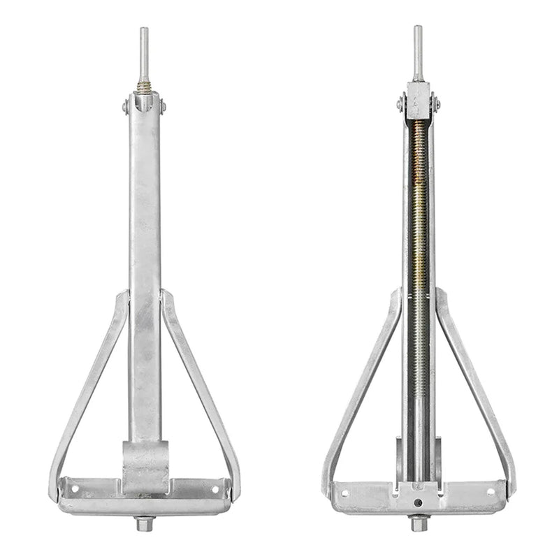 4x Ausdrehstütze 800kg Traglast Stützfuß Stahl verzinkt für Wohnwagen, Caravan