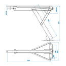 2x Universelle Ausdrehstütze, 1600 kg Stütze Caravan 605x260x500mm Kurbelstütze – ProPlus
