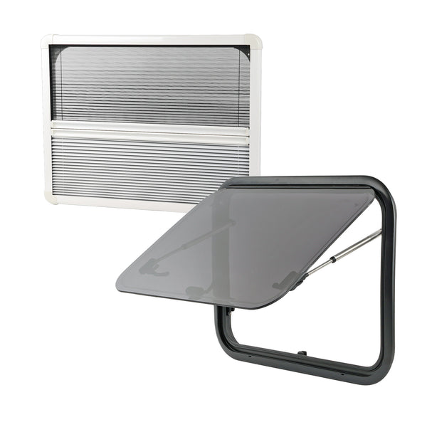 Ausstellfenster für gewölbte Kastenwagen-Wände, 490x500