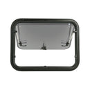 Ausstellfenster für gewölbte Wände, 600x450 inkl. Plissee und Dichtmasse