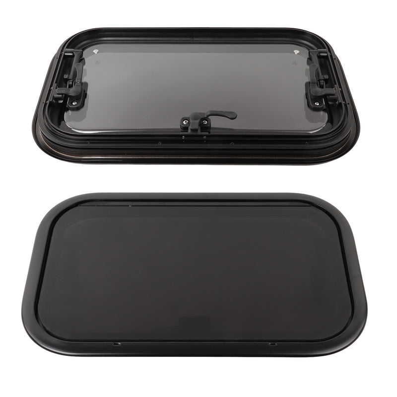 Ausstellfenster Acrylglas 50x30 cm Seitenfenster Insektenschutz Rollo Dichtmasse