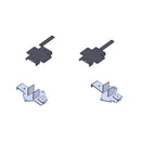 Autolift Set 4 Hubstützen bis 5t, inkl. Adaptersatz passend für Transit Euro 6