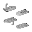 Tragbare Auto Türstufe Klappbar Trittstufe Fußpedal + Sicherheitshammer