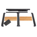 Bambus Rolltisch "Mendoza"  110x71cm kleines Packmaß Aufbewahrungsnetz