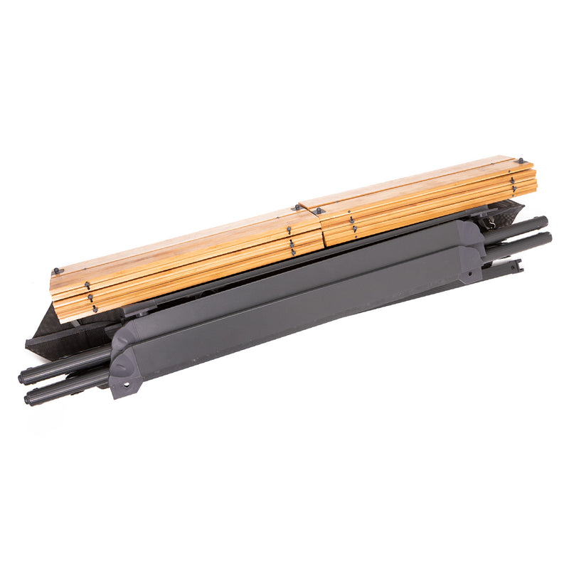 Bambus Rolltisch "Mendoza"  110x71cm kleines Packmaß Aufbewahrungsnetz