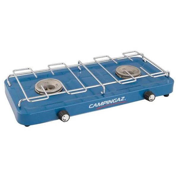 Campingaz Base Camp 2-flammiger Gaskocher inkl. Gasschlauch Campingkocher 50mbar