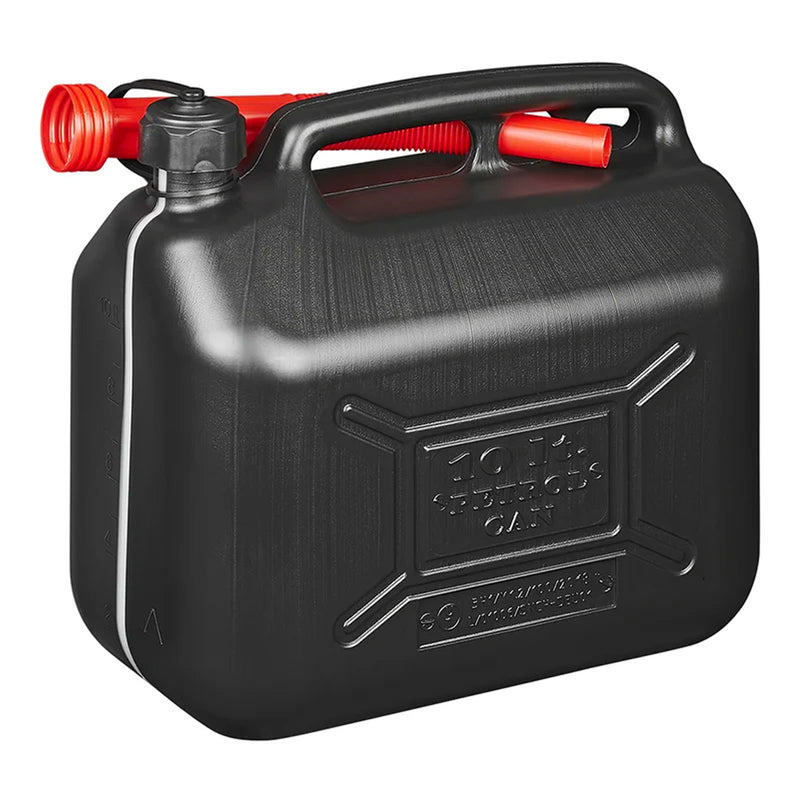 Kraftstoffkanister 10L Kunststoff Reserve Diesel Benzinkanister black