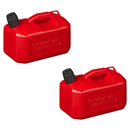 2x Kraftstoffkanister 5L Kunststoff Reserve Diesel Benzinkanister rot