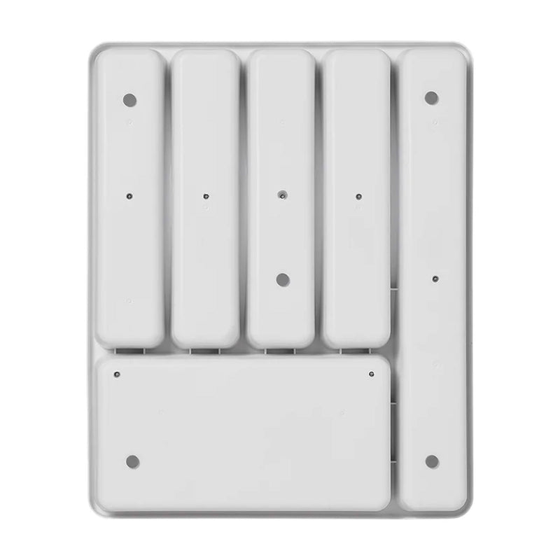 Besteckkasten 6 Fächer rutschfester Besteckeinsatz 40,5x32,5x4,5cm Campingküche