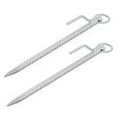 2x Bodenanker | Sturmanker | Set | 4cm | Ø18mm | Stahl | mit Öse & Haken