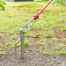 Set 4x Bodenanker Sturmanker 41cm Ø18mm Stahl mit Öse & Haken Hering Camping