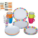 Brunner Campinggeschirr All-Inclusive Spectrum 36-tlg. Melamin Geschirr 4 Pers.