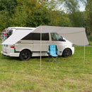 Sonnensegel Sonnenvordach Mauritius Größe M 4,60x3 m inkl. zwei Aufstellstangen