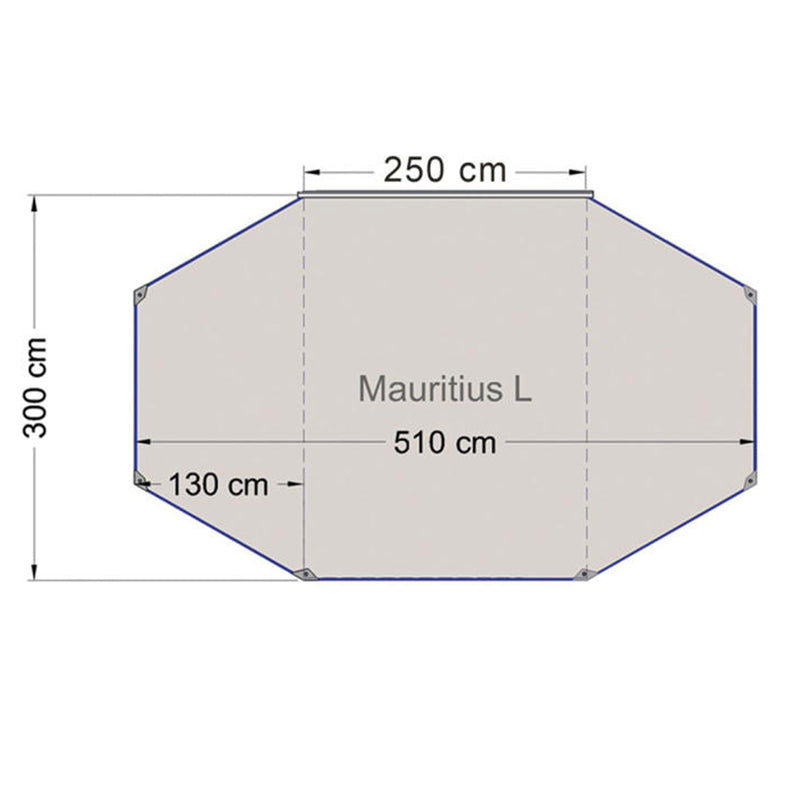 Sonnensegel Sonnenvordach Mauritius Größe