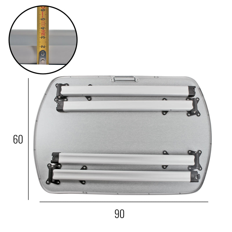 camp4 campingtisch Bustisch Multi 90x60x7 Neue Wohnwagen-Generation: Camper, Nomad pants Rahmenhöhe:H 46cm