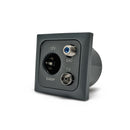 Satelliten Antennen 12V Steckdose | Anthrazit | Set: Einsatz, Abdeckung, Rahmen