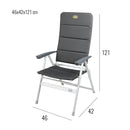 Campingsessel Grenoble 2 Stück Lehne 7fach verstellbar 120kg belastbar