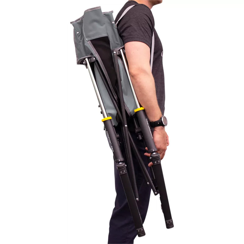 GCI Outdoor Comfort Pro Rocker Schaukelstuhl Grau Campingstuhl Faltstuhl Camping