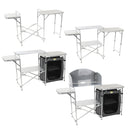 Camping Küche "Maxi" klappbar in Transporttasche, Windschutz, 30 Kg belastbar