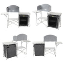 Camping Küche "Maxi" klappbar in Transporttasche, Windschutz, 30 Kg belastbar