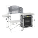 Camping Küche "Maxi" klappbar in Transporttasche, Windschutz, 30 Kg belastbar