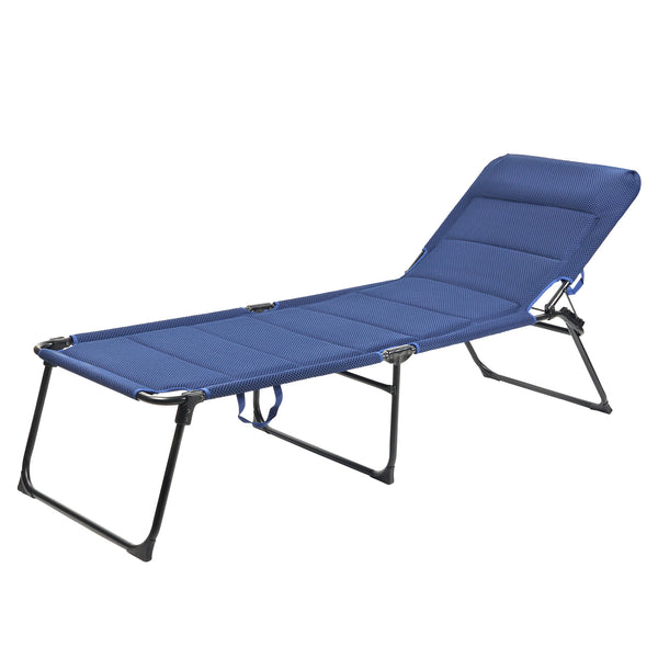 Via Mondo Campingliege "Grande Azul" 3 fach verstellbar Alu Rahmen comfortabel stabil