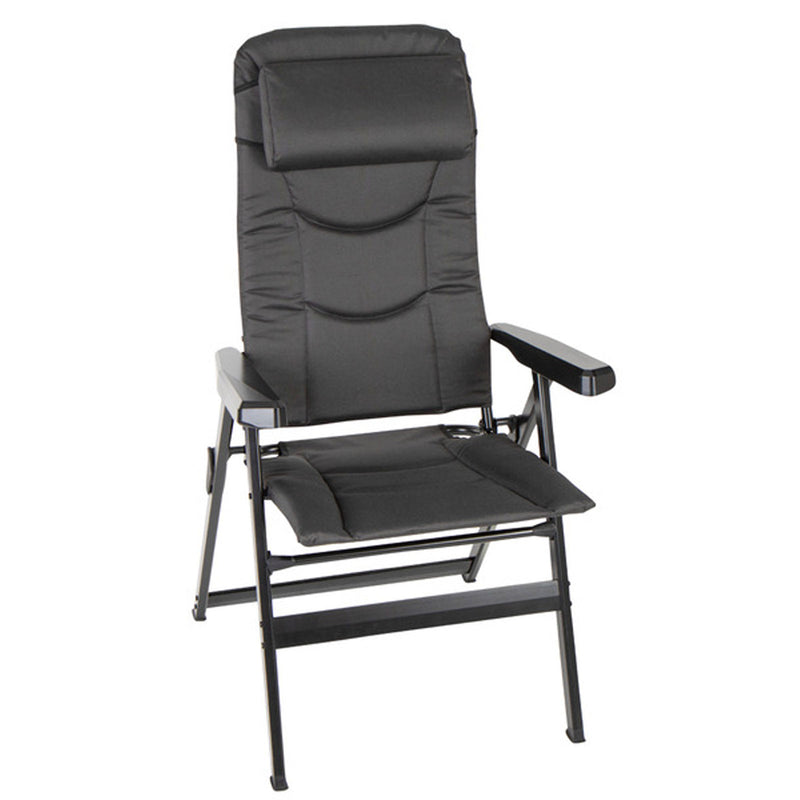 Campingstuhl klappbar Klappstuhl Gartenstuhl Faltstuhl ergonomisch + Kopfpolster