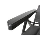 4x Campingstuhl klappbar Klappstuhl Gartenstuhl + Kopfpolster Beinauflage, Hocker