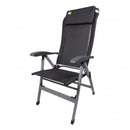 2x Via Mondo Campingstuhl Comfort II, Alu Klappstuhl mit 7 Pos. inkl. Kopfstütze – ViaMondo