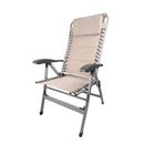 2x Via Mondo Campingstuhl Cozy Relax II, Klappstuhl 7 Pos. breite Armlehnen, Alu – ViaMondo