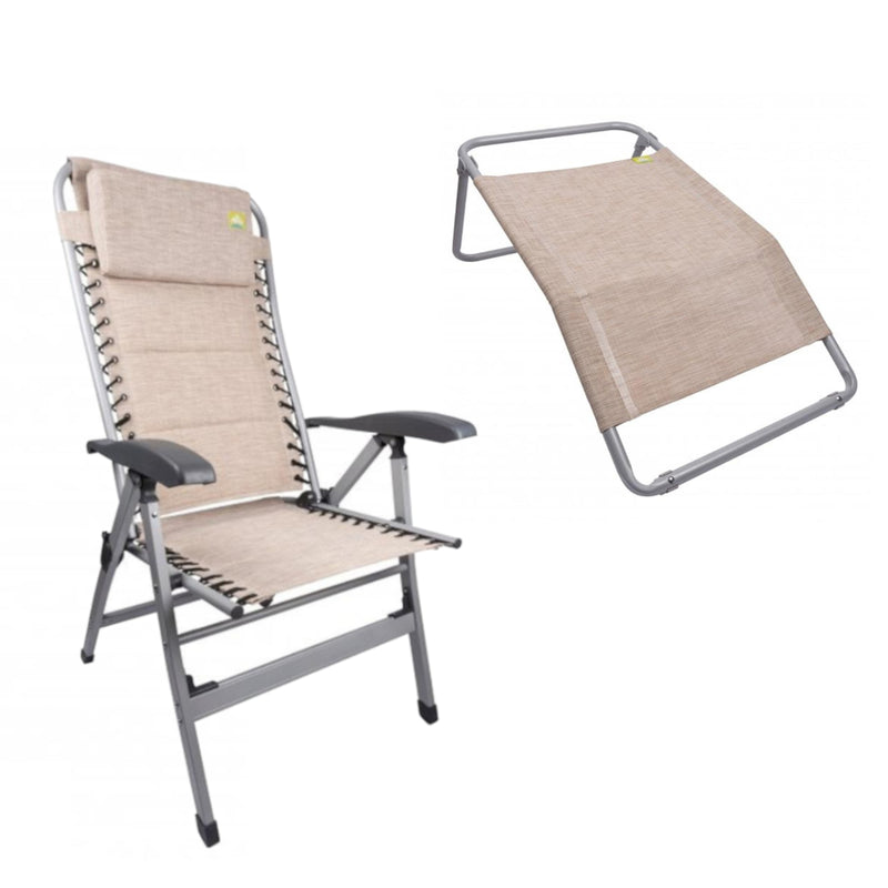 Via Mondo Campingstuhl Cozy Relax II Beig