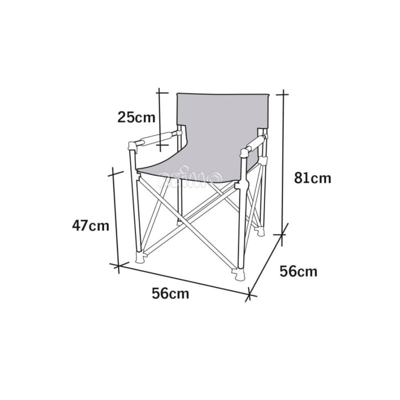 Camp4 Toscana Luxus Campingstuhl Klappstuhl , Alugestell , inkl Packtasche