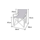 2x Camp4 Toscana Luxus Campingstuhl Klappstuhl , Alugestell , inkl Packtasche