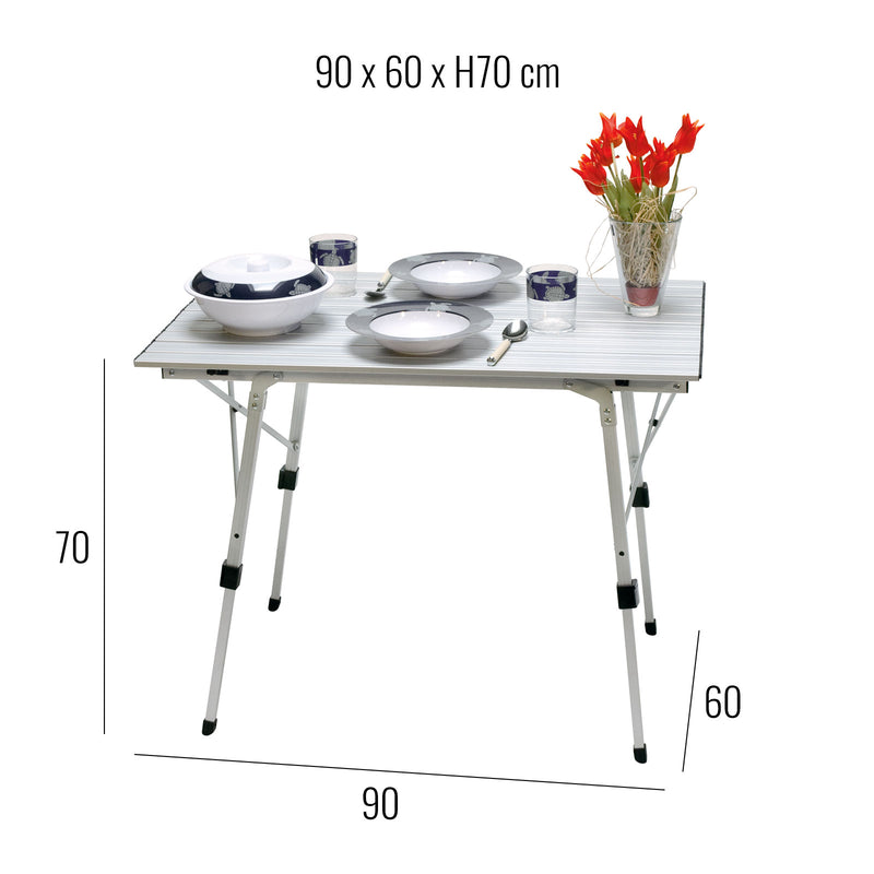 Alu Rolltisch, Campingtisch Bali