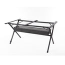 Campingtisch Bambus-Rolltisch 140x80cm Aluminium Gartentisch Klapptisch mit Netz