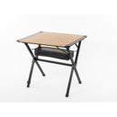 Campingtisch Bambus-Rolltisch 80x60cm Aluminium Gartentisch Klapptisch mit Netz