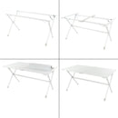 Aluminium Campingtisch "Clayette" für 4 Personen höhenverstellbar Rolltisch – ViaMondo